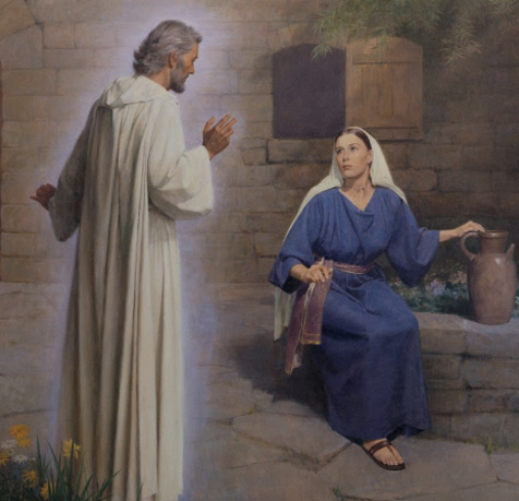 Angel speaking to Mary