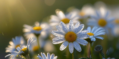 daisies in the light