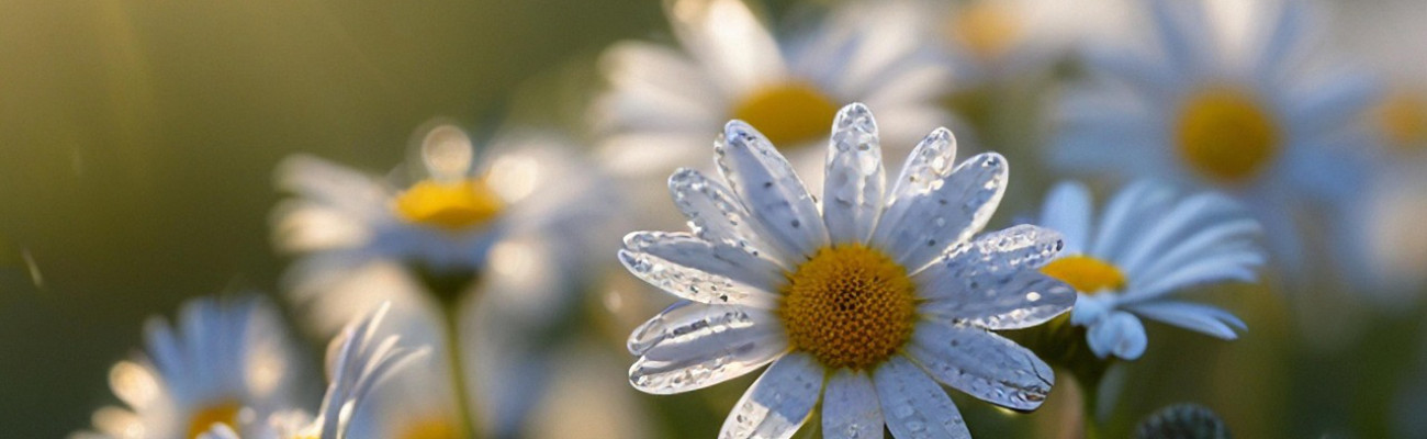 daisies in the light