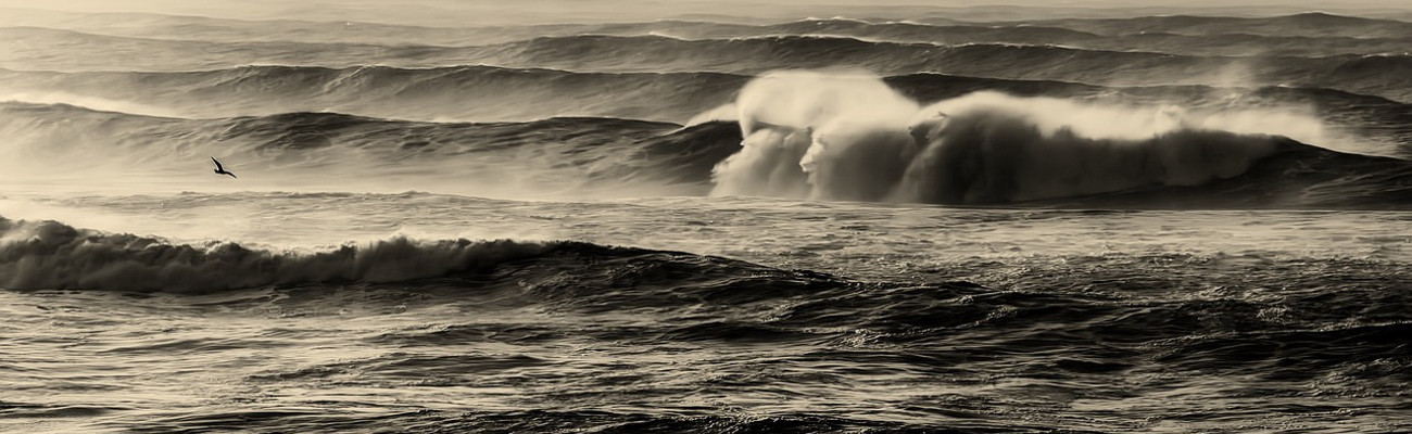 dark ocean waves