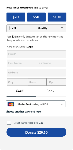 donation form